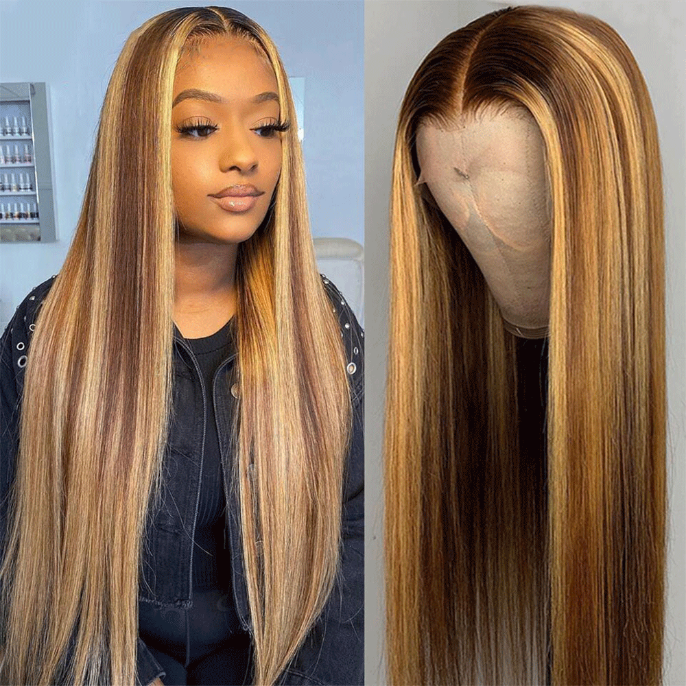 Stema Highlight #4/27 13x1 T Part Lace Wig Straight
